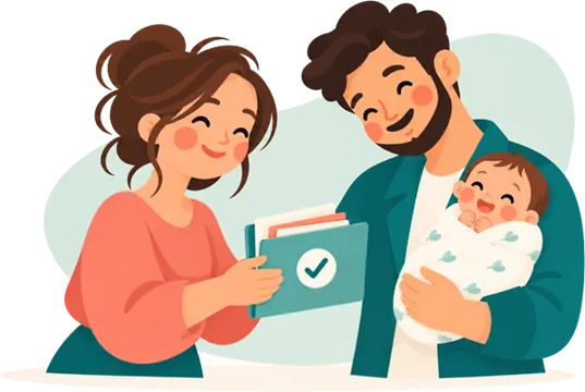 Pack Completo Trámites Nacimiento Bebé (Parejas)